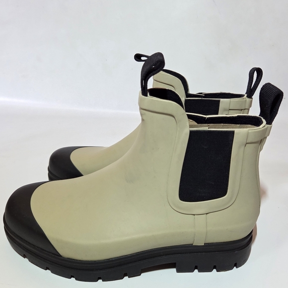 Everlane The Rain Boot Chelsea Chunky Rubber Ankle Rain Boots Sustainable Size 7 - Picture 8 of 16
